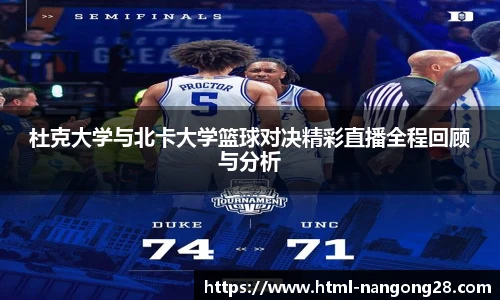 杜克大学与北卡大学篮球对决精彩直播全程回顾与分析