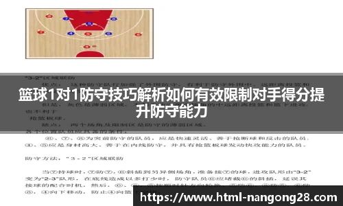 篮球1对1防守技巧解析如何有效限制对手得分提升防守能力